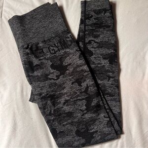 Gymshark Black Camo Seamless Leggings